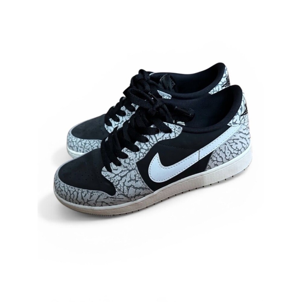 NIKE Black & White Elephant Print Low-Top Sneakers